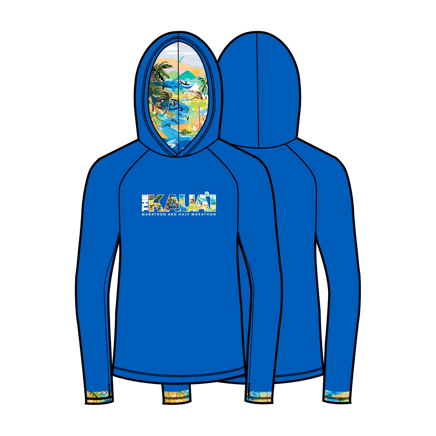 Women's Performance Base Layer Hoody - Royal Blue