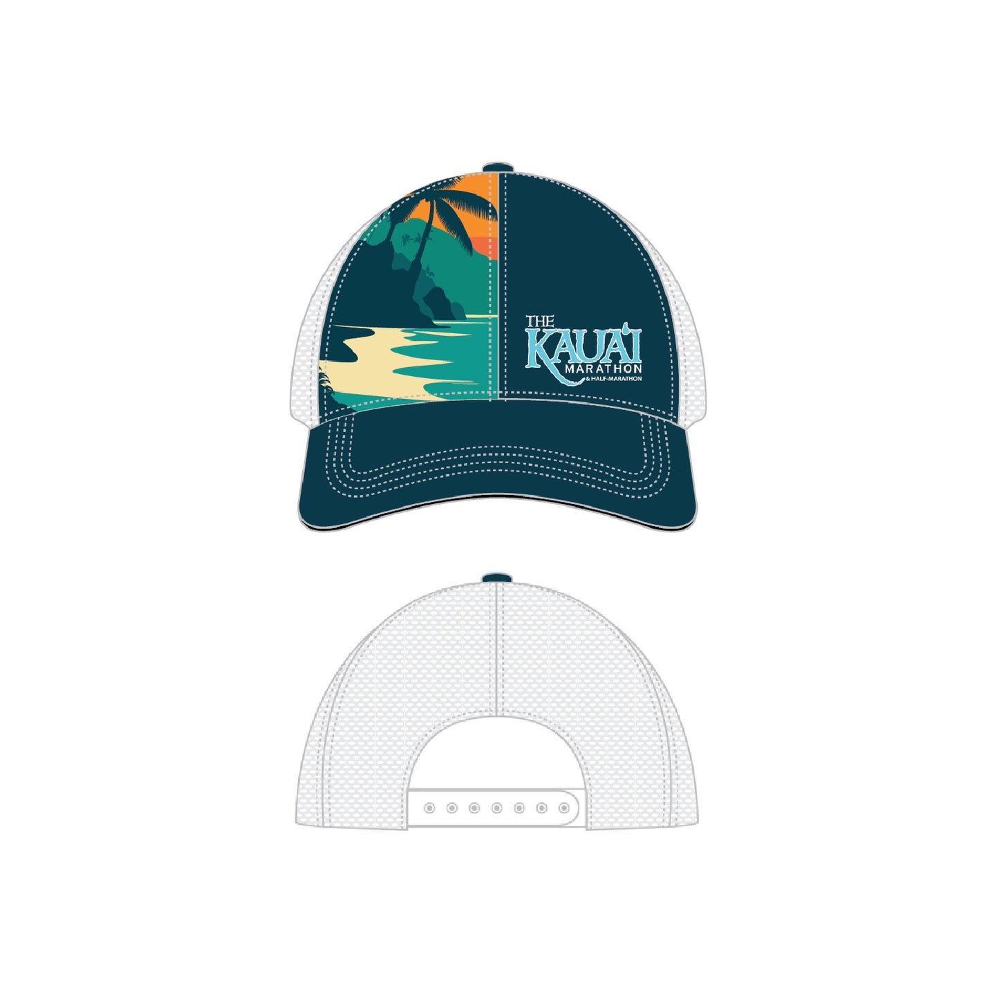 BOCO Running Trucker Hat - Hawaiian Lagoon