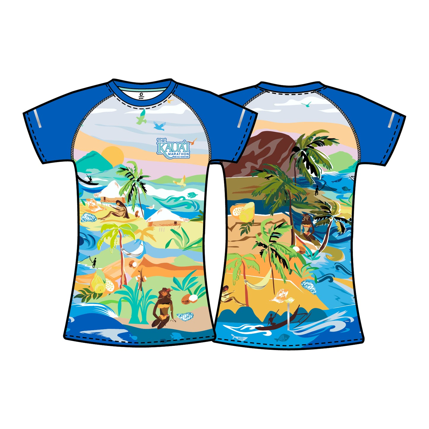Women's Reflective Short Sleeve Performance Tee - Island Life