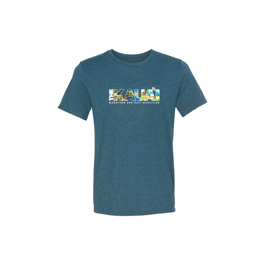 Short Sleeve Tri Blend Tee - Steel Blue