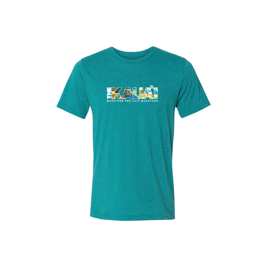 Short Sleeve Tri Blend Tee - Teal